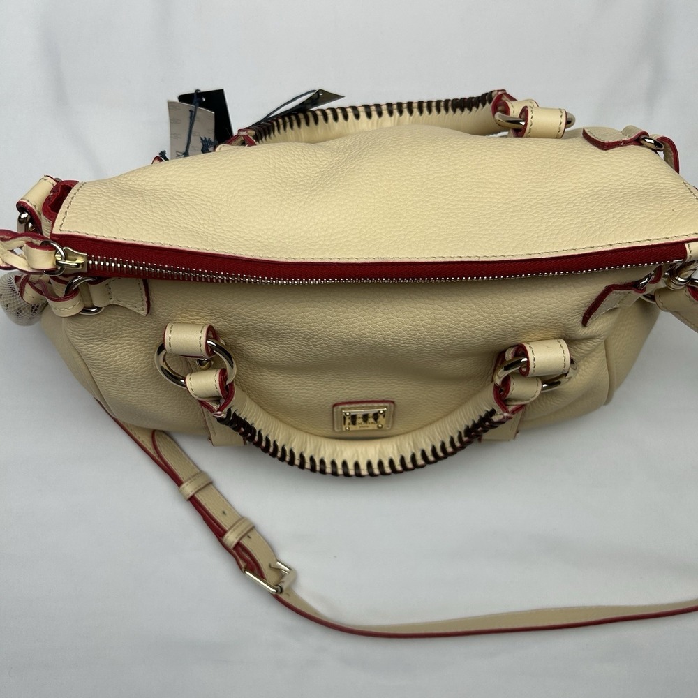NWT Dooney & Bourke Florentine Small Satchel Butter Yellow Pebble Leather RARE - Picture 9 of 16